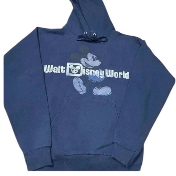 ✨ Vintage Disneyland Hoodie | Mickey Mouse | Women’s Small | Navy Blue ✨ - Picture 1 of 2